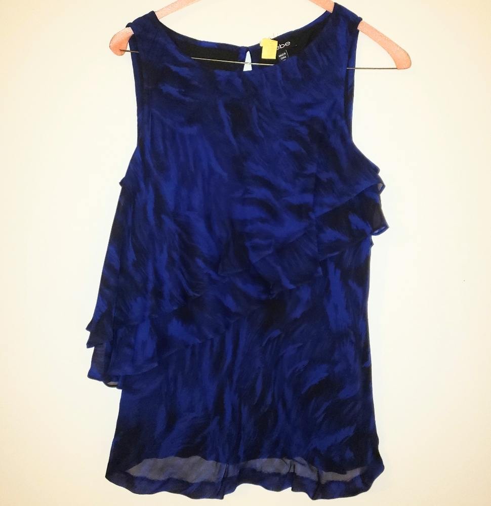 Bebe silk blouse XS